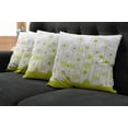 thumbnail image 5 of Ambesonne Floral Throw Pillow Cover 4 Pack, Daisises Flowers Garden, 20", Yellow and White, 5 of 5