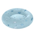 thumbnail image 2 of Iauyy Pet Couch Donut Cat Bed for Indoor Cats/Small Dogs Washable & Machine with Non-slip Bottom Calming Cat Furniture, Some Blue and White Colors (M), 2 of 8