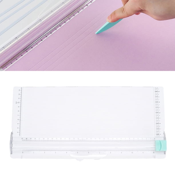 Tabla De Puntuación Y Recorte De Papel, Regla De Corte Transparente, Recortadora De Papel Compacta, Tabla De Puntuación Multifuncional Para Sobres