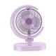 thumbnail image 2 of Ventilador de mesa pequeño, 4 velocidades, silencioso, USB, para exteriores Violeta, 2 of 9