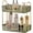 Green, variant on 2-Tier Bathroom Vanity Organizer, Gold Countertop Storage Rack for Makeup, Cosmetics, Perfume and Skincare Essentials