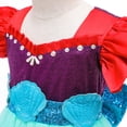 thumbnail image 4 of Fesfesfes Kids Girls Tulle Chiffon Dress Paillette Pageant Gown Party Princess Dress Under 10$, 4 of 8
