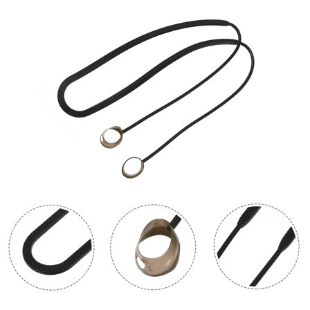 ULTNICE Simple Design Earphone Lanyard Silicone Black for Wireless Headphones 1Pcs