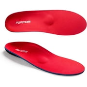 Popzoom Arch Support Orthotic Shoe Insoles for Plantar Fasciitis, Overpronation, Flat Feet