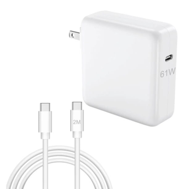 Tipo C para Macbook Air/pro Cargador Rápido 20.3v 3a 2m Cable Cabezal de Carga Plegable Cargador Rápido