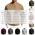 thumbnail image 3 of Men's Crewneck Sweatshirt Casual Solid Pullover Hoodless Standard Fit Athletic Work Out Gym Sweat Shirts, 3 of 9