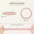 thumbnail image 2 of 12 Pcs Bracelet Hair Ties Braided Rubber Bands Craft Rubber Bands Multi Colored for Office Home Indoor/Outdoor Supplies, Couple Lover Proof Of Love, 2 of 5