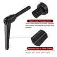 thumbnail image 4 of Uxcell 8 Pack M10 x 60mm Male Threaded Stud Adjustable Clamping Lever Handle Bolt Knob Black, 4 of 6