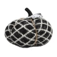 thumbnail image 3 of Tela decorativa de calabaza, exquisita calabaza de lana de poliéster suave para fiesta de Acción de Gracias y Halloween, color negro, 3 of 14