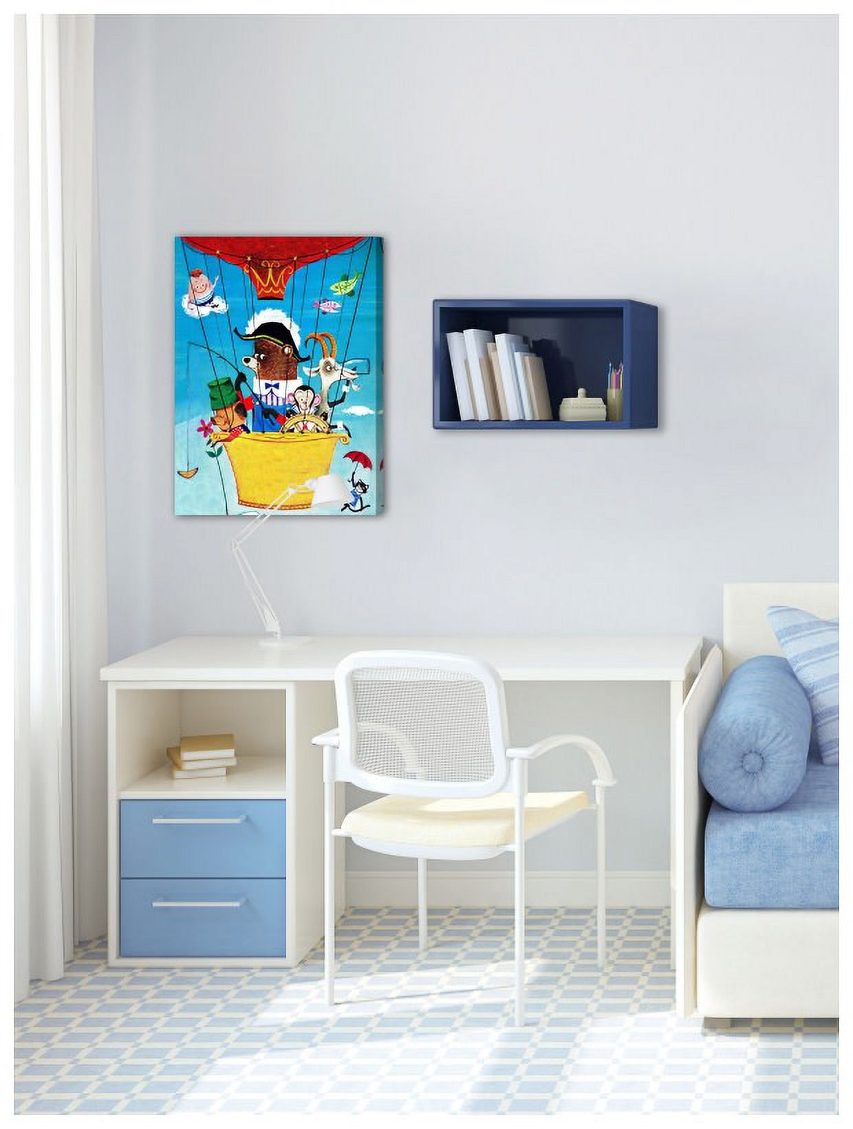 Marmont Hill "Flying Balloon" by Curtis Painting Print on Canvas