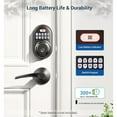 thumbnail image 5 of Veise Keyless Entry Door Lock with Keypad, Combination Deadbolt, Digital Keyless Dead Bolt Lock, 5 of 8