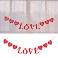 thumbnail image 1 of Guirnalda de banderines de San Valentín con diseño de amantes rojos de 3M para decoración de bodas, habitaciones y coches., 1 of 6