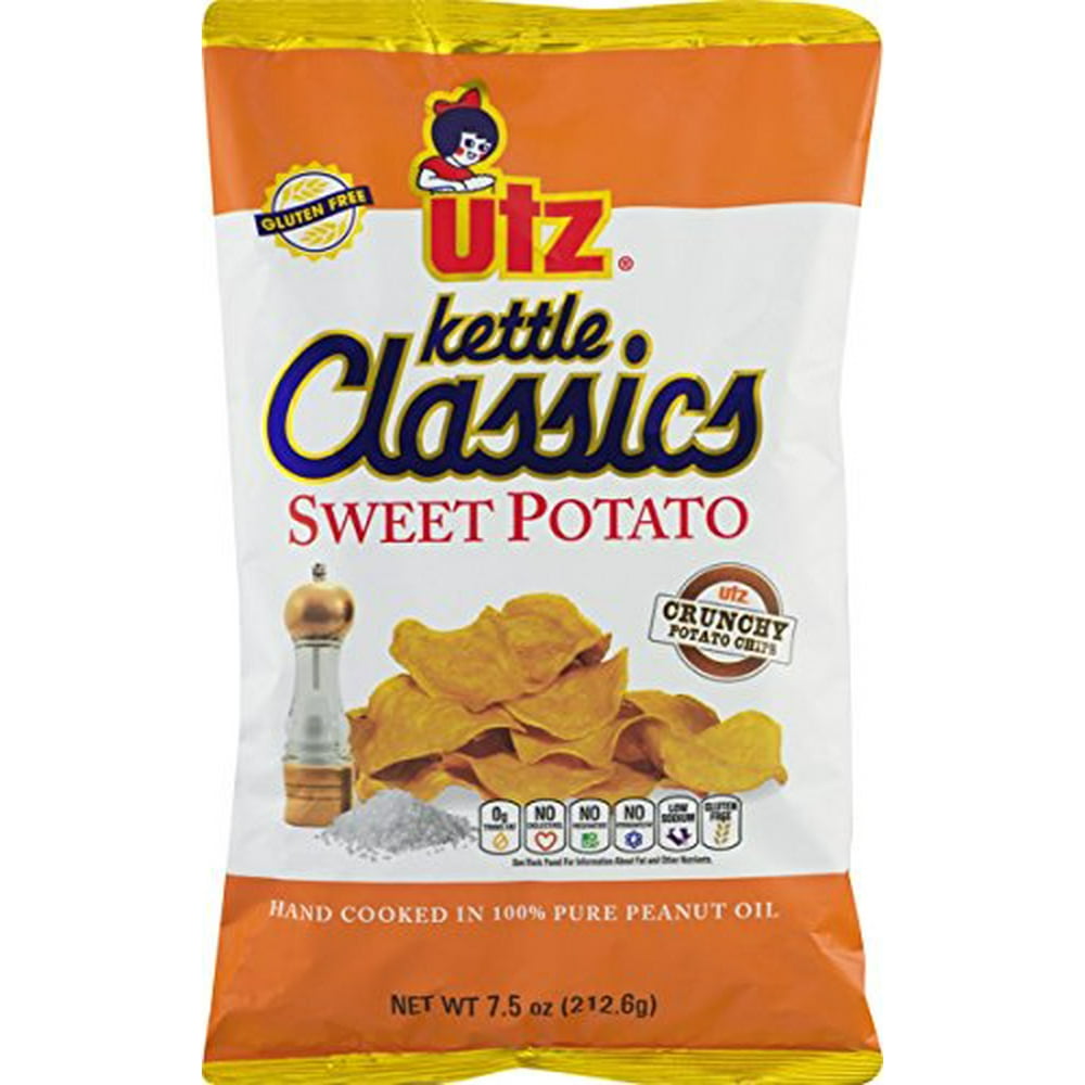Utz Kettle Classics Crunchy Sweet Potato Chips 7.5 oz. Bag (3 Bags