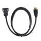 thumbnail image 4 of Cable de montaje empotrado para tablero macho universal a hembra 3 pies resistente al agua negro resistente a la abrasión cable de interfaz multimedia de alta definición, 4 of 8
