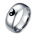 thumbnail image 6 of Men Women Yin Yang Sign Band Fashion Titanium Steel Ring Lover Couple Jewelry, 6 of 6