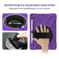 thumbnail image 4 of iPad 10.2 Case, iPad 8th Generation 2020 Case, iPad 7th Generation 2019 Case, Dteck Heavy Duty Rugged 3 Layer Full Body Protection Case Kickstand with Shoulder Strap, 360 Rotation Handle, Purple, 4 of 8