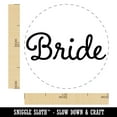 thumbnail image 2 of Bride Wedding Fun Text Self-Inking Rubber Stamp Ink Stamper - Green Ink - Medium 1 Inch, 2 of 7