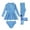 swimwear 188#Blue, variant on WAYUTE Girls Swimsuit Kids Long Sleeve Printed Swimwear 3 Piece Swim Dress with Bottoms Sun Protection Surfing Water Activities