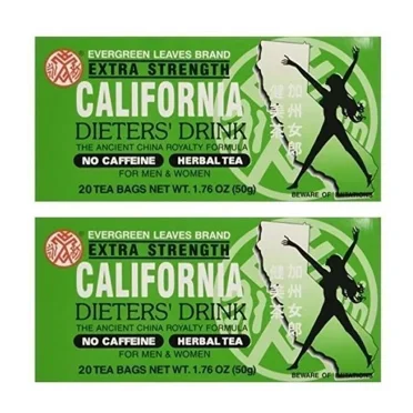 CALIFORNIA DIETERS DRINK EXTRA STRENTH TEA-2 BOXES(1.76oz)