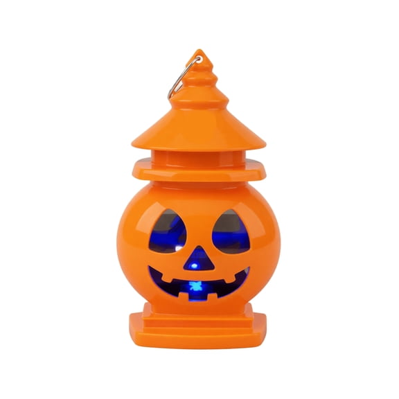Izexuh Handheld Pumpkin Lantern, Halloween Party Decor, Warm LED Glow with Sturdy Top Handle,Trick or Treat Gift, Festive Night Parade and Holiday Party Display