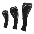 thumbnail image 1 of 3PCS Club Head Covers, Universal Elastic Long Neck Headcovers Set, Thick Material, Fine Stitching, Full Guard for Clubs, Prevent Slipping, 1 of 7