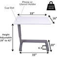 thumbnail image 3 of YBQF Overbed Table and Hospital Bed Table - Table With Wheels - Over The Bed Table For Home Use and Hospital, Bedside Table With Wheels, Over Bed Desk, Over Bed Table With Wheels, 3 of 7