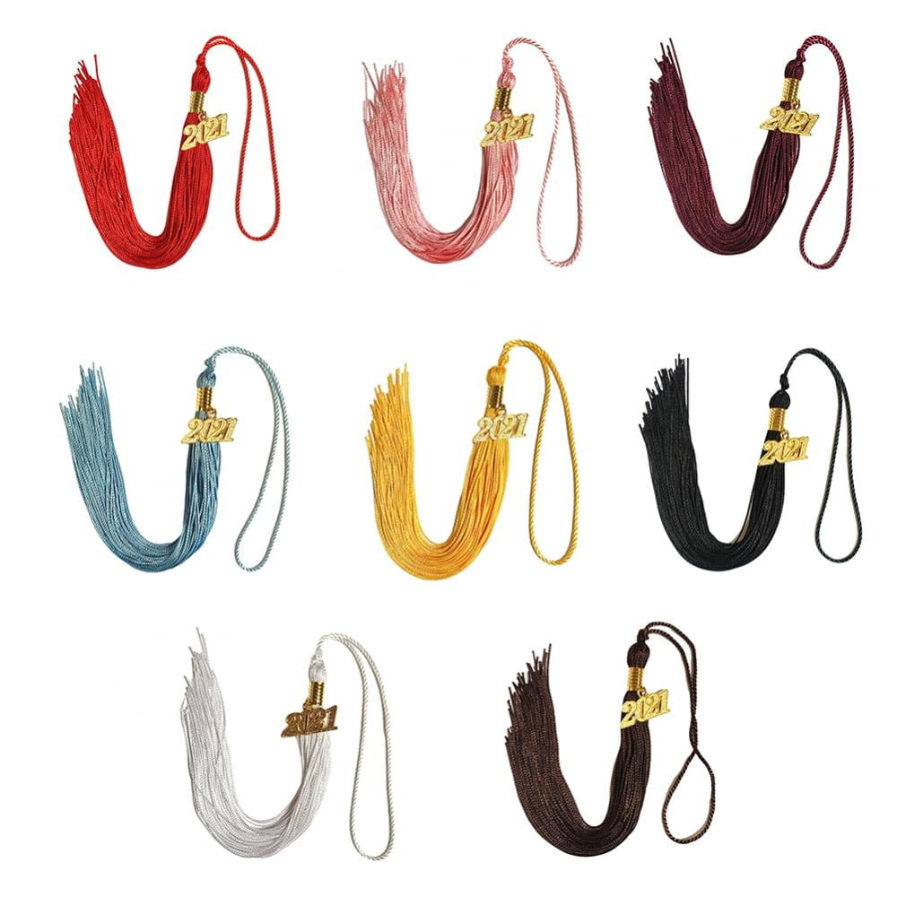 2 Pack Single Color Graduation Tassels 9 Inches Tassel, Graduation