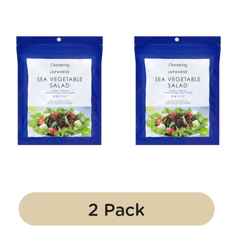 Clearspring Sea Vegetable Salad 25g, British Import (Pack of 2)