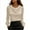 Khaki, variant on Women's Dressy Business Blouse Crewneck Diamond Trim Long Sleeve Pearl Satin Style Shirt Casual Trendy Loose Office Work Tops White XXL