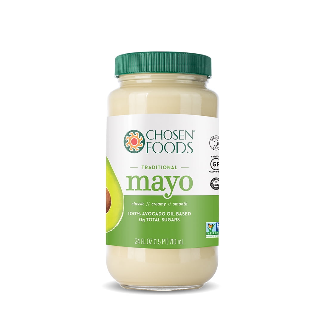 Chosen Foods Avocado Oil Traditional Mayo 24 oz., NonGMO, Unsweetened