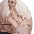 thumbnail image 3 of Designart "Boho Half Circles in Rose Gold I" Abstract Round Metal Art, 3 of 5