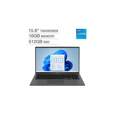 LG gram 15.6" Touchscreen Laptop - 12th Gen Intel Core i5-1240P - 1080p - Windows 11 16GB RAM 512GB SSD Notebook