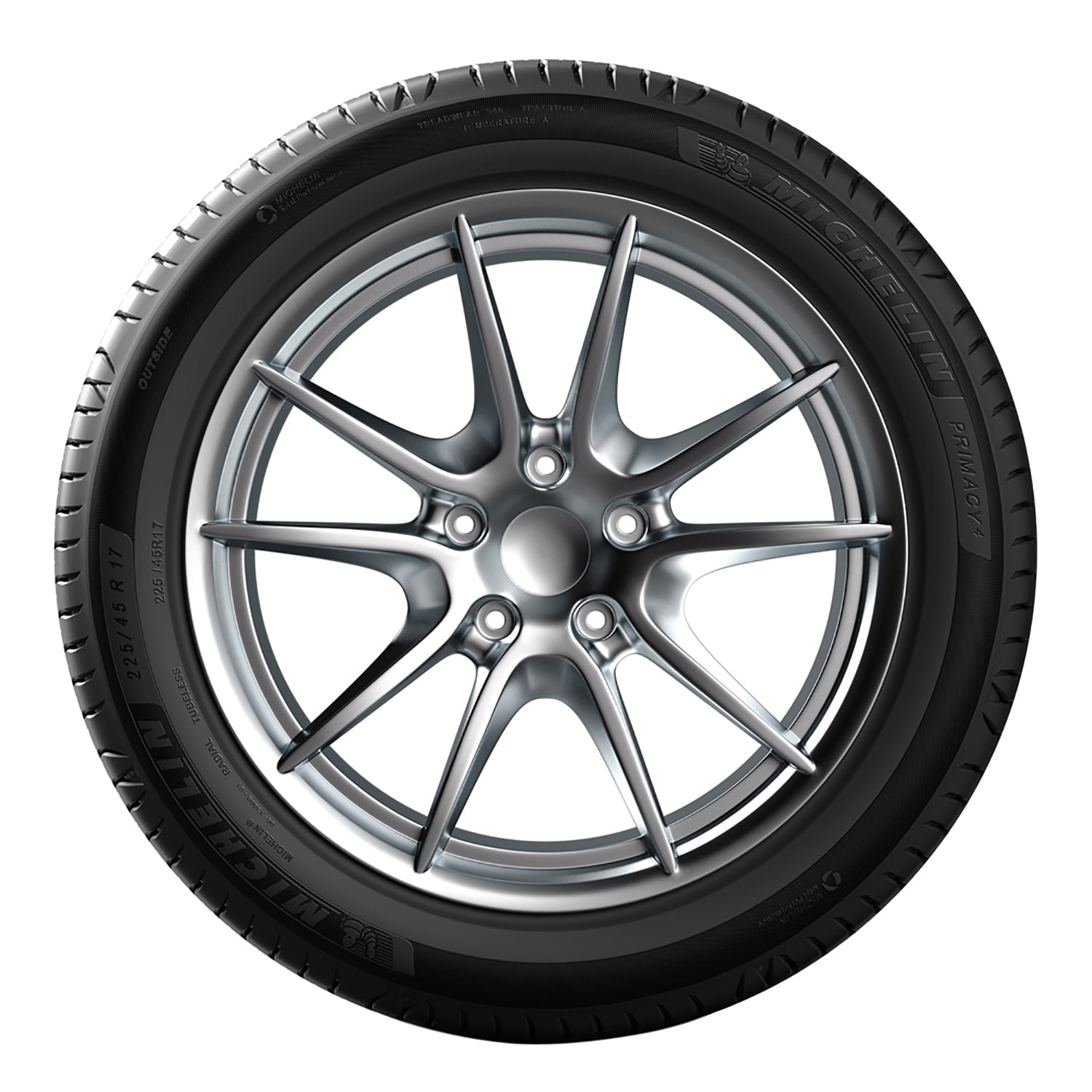 1 Michelin PRIMACY 4 ST 225/55R18 102Y XL Ultra High Performance (UHP) Tires MH23366 / 225/55/18 / 2255518
