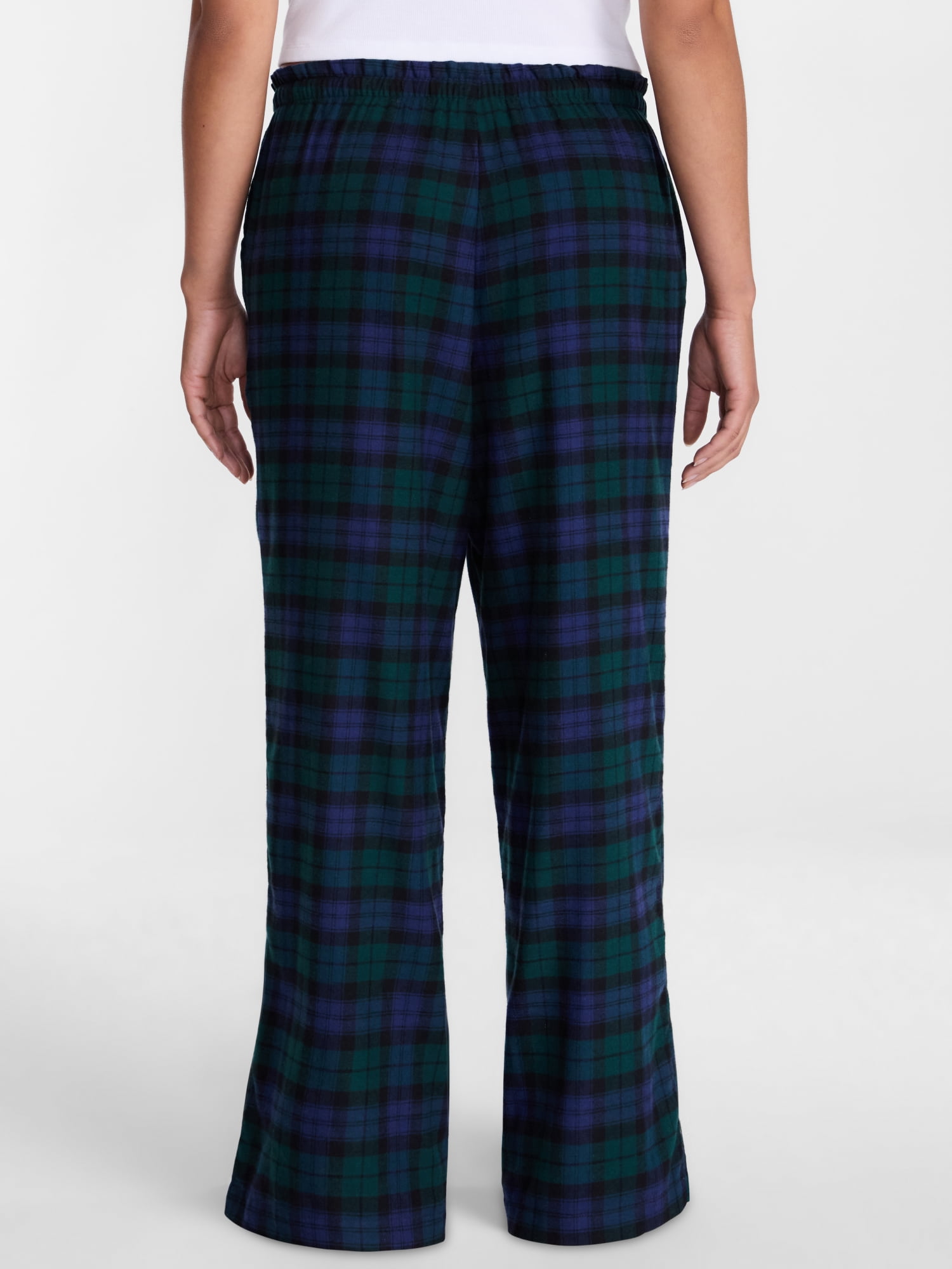 Joyspun Women's Flannel Sleep Pants, 30” Inseam, Sizes XS-3X