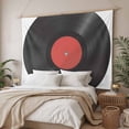 thumbnail image 3 of Retro Record Small Tapestry for Bedroom Wall Hanging Tapestry, Abstract Vintage Minimalist Art Ceiling Backdrop Tapestries Poster Blanket Wall Decor for Teens Room Living Room Dorm 23" x 28", 3 of 8