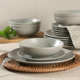 thumbnail image 2 of Juego de vajilla Gibson Home Bethel Ceramic Gres, 18 piezas, 2 of 6