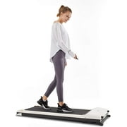 Topfinel UMAY Electric Treadmill for Home & Office with Foldable Frames, Under Table Walking Pad Small Flat Treadmill Machine with Low Noise & Sports App for Small Spaces