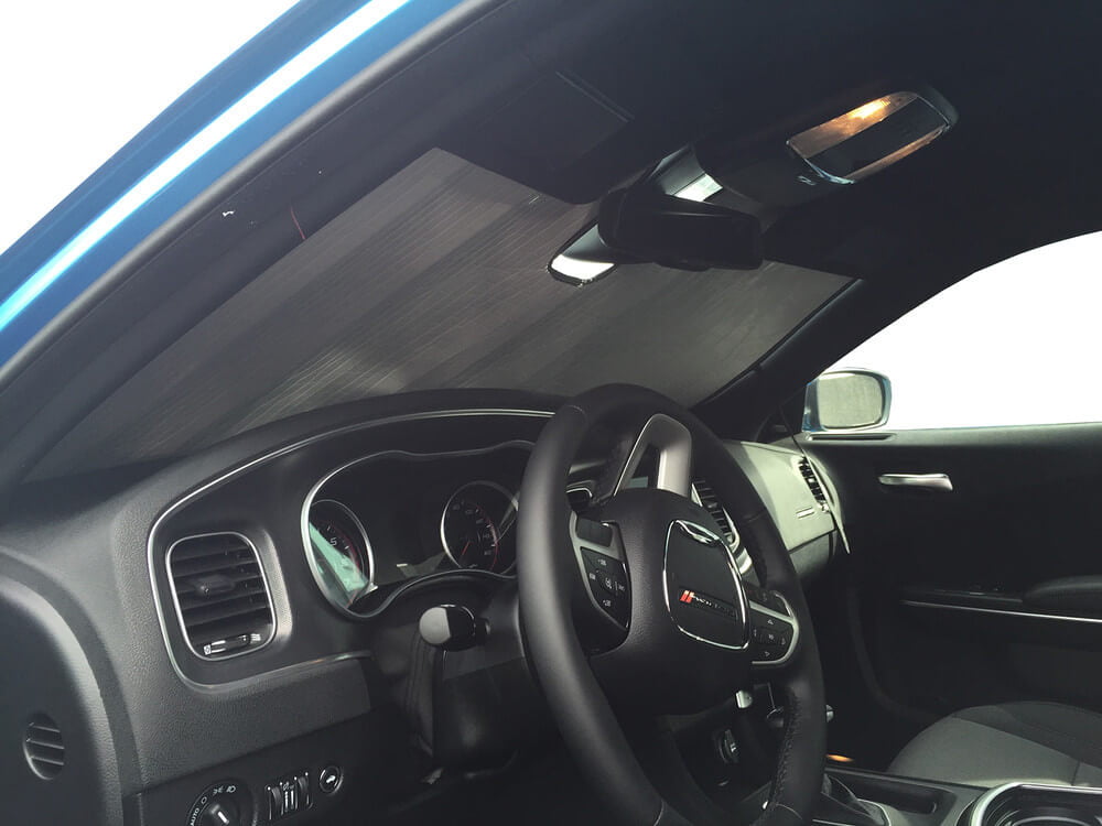 Heat Shield Silver Sun Shade Fits 2011-2020 Dodge Charger W/O Mirror Camera
