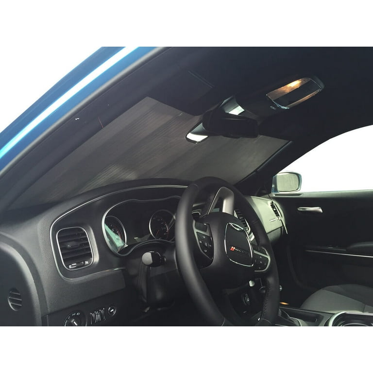 HeatShield, The Original Windshield Sun Shade, Custom-Fit for Dodge Charger  Sedan w/o Sensor 2015, 2016, 2017, 2018, 2019, 2020, 2021, Silver Series