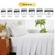 thumbnail image 5 of Kingrest 100% Algodón Juego de Sábanas de 4 Piezas para Cama Matrimonial Size, Bolsillos Extra Profundos para 40cm, Ultra Suave y Transpirable, 5 of 9