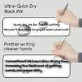 thumbnail image 6 of Denhf 6Pcs Gel Ink Pens, Aesthetic Pens, 0.5mm Quick Dry Black Ink Pen, Fine Point Smooth Writing Pens, Nice Pens for Journaling, Cute Pens for Nurses Teacher, Office Supplies, 6 of 8