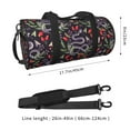 thumbnail image 2 of Pofeuu Snakes And Snake Fruit Print Travel Duffel Bag,Sports Tote Gym Bag,Shoulder Weekender Overnight Bag for Women Gym Bag, 2 of 6