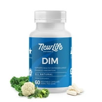NewLife Naturals Diindolylmethane DIM Supplement: 300mg DIM Estrogen Metabolism Supplement - Hormone Balance for Women and Men - 60 Capsules