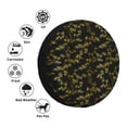 thumbnail image 4 of Sikiie Bamboo PVC Leather Spare Tire Wheel Cover Spare Tire Cover, for Car Truck SUV Camper Trailer Universal Fit(14-17in)-15 inch, 4 of 6