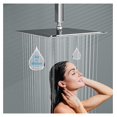 YgIRTID Rainfall Shower Head 10 Inch Solid Square Ultra Thin 304