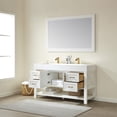 thumbnail image 3 of Miseno Mv755060 Pavia 60" Free Standing Integrated Trough Sink Configured For Double, 3 of 7