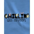 thumbnail image 2 of Tstars Boys Unisex Easter Holiday Shirts Shirt Kids Chillin' My Peeps Easter Clothing Kids Happy Easter Party Shirts Easter Gifts for Boy Youth Teen T Shirt, 2 of 7