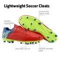 thumbnail image 3 of DREAM PAIRS Men Soccer Shoes Football Sneakers Soccer Outdoor Soccer Cleats RED/ROYAL/LEMON/GREEN Size 8.5, 3 of 6
