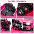 thumbnail image 6 of 12V Ride on Toy for Kids, Licensed Toyota LC250 2024 Powered Ride on Car with Remote Control, Kids Electric Cars for Boys Girls 3-5 with Bluetooth, Music, LED Lights, 3 Speeds, 4 Wheelers, Pink, 6 of 9