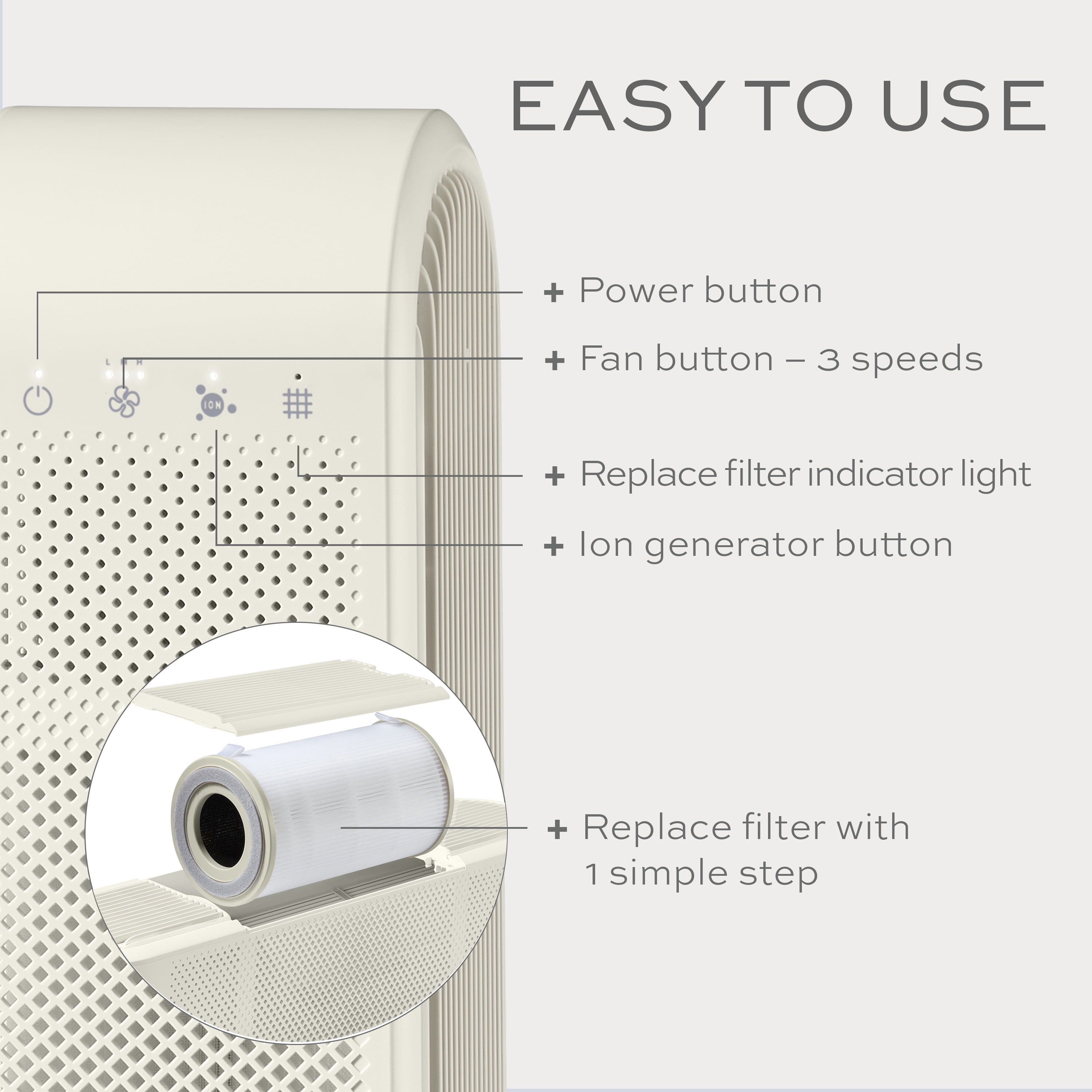 CONAIRPURE Medium Room AIR PURIFIER AP04 200 sq. ft.